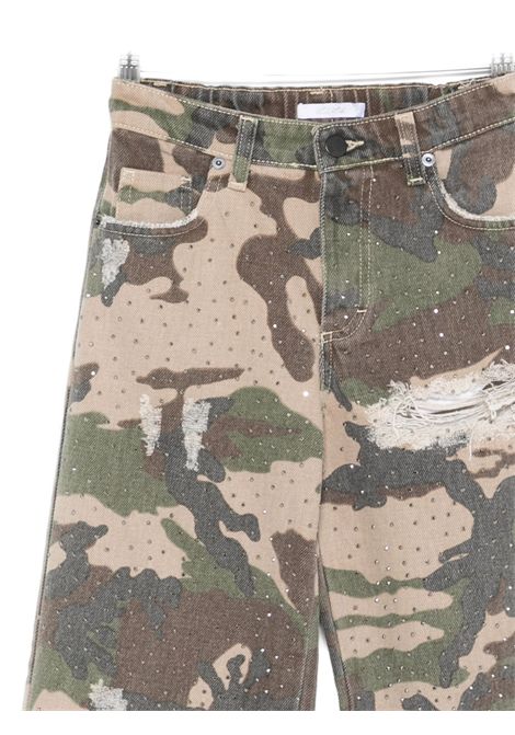 Pantalone con rotture Lù-Lù BY MISS GRANT | LL4010MIMETICO